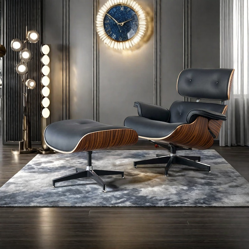 Eames Lounge Chair designer light luxury original EAMES high-end sofa chair Italian leather casual boss chair