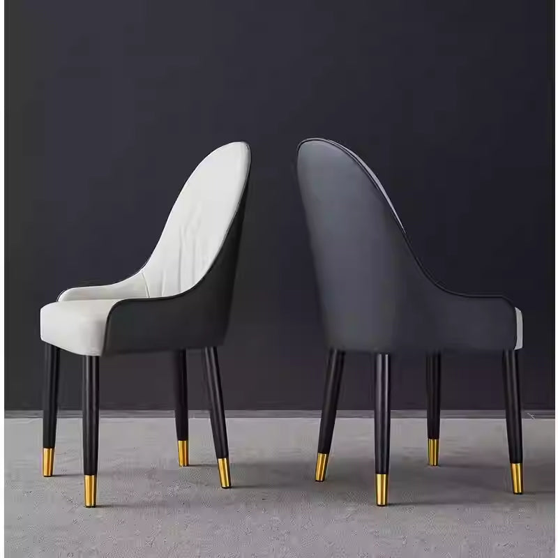 Light luxury Italian solid wood dining chair