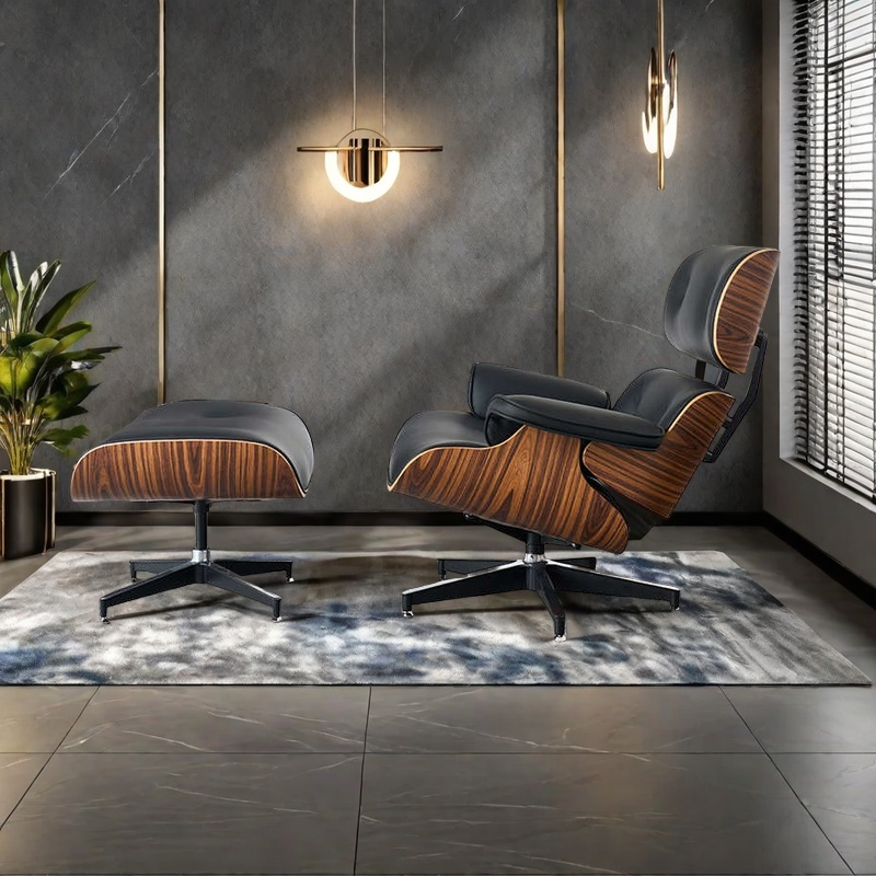 Eames Lounge Chair designer light luxury original EAMES high-end sofa chair Italian leather casual boss chair