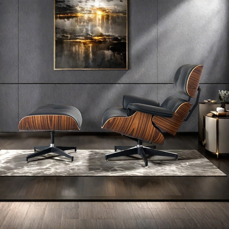 Eames Lounge Chair designer light luxury original EAMES high-end sofa chair Italian leather casual boss chair