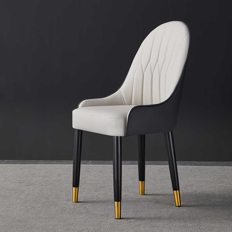 Light luxury Italian solid wood dining chair