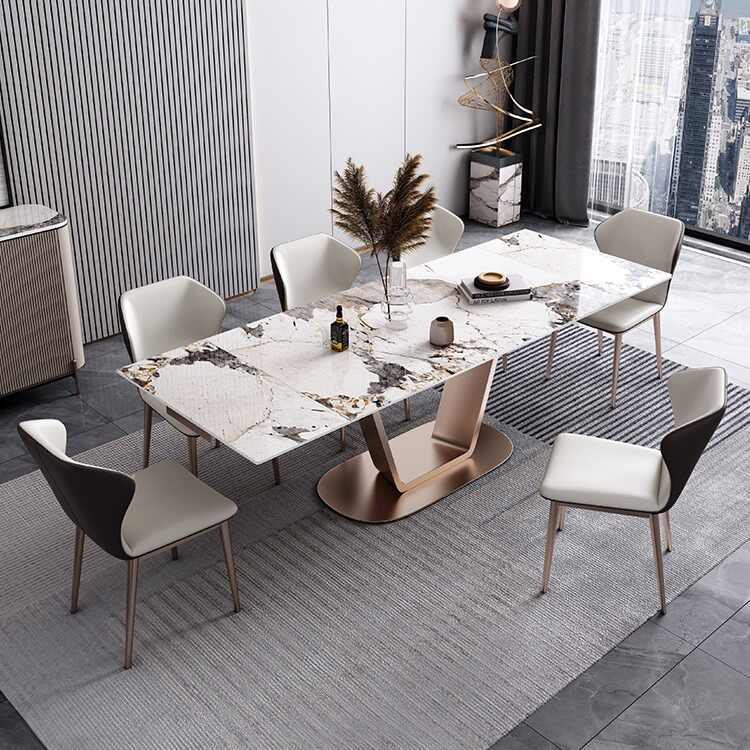 Modern simple retractable folding dinner table