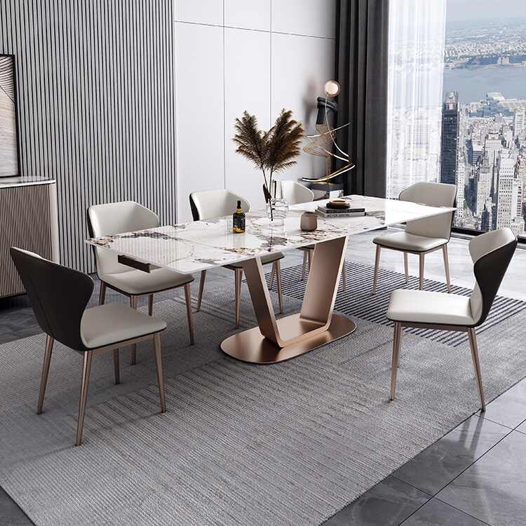 Modern simple retractable folding dinner table