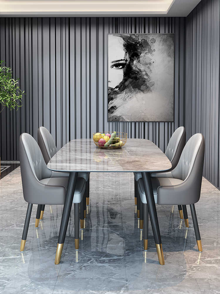 Light luxury Italian solid wood dining chair
