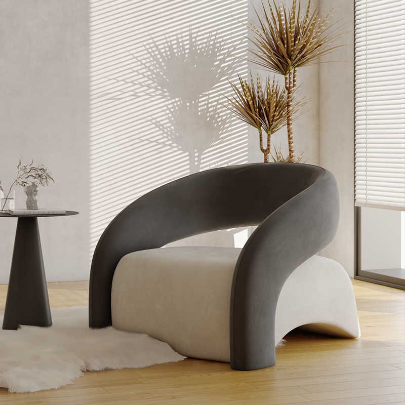 Nordic designer single sofa ins wind network red modern minimalist light luxury living room balcony leisure tiger chair