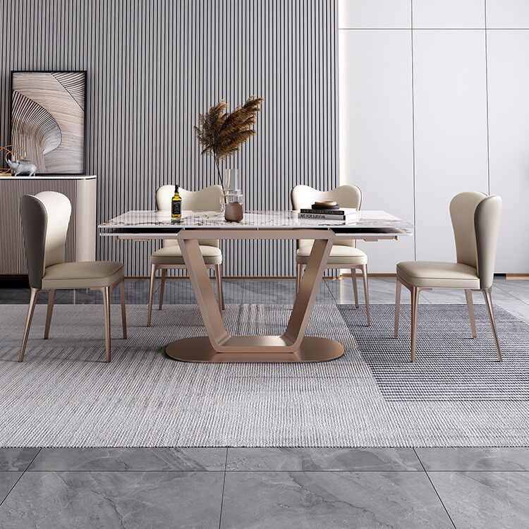 Modern simple retractable folding dinner table