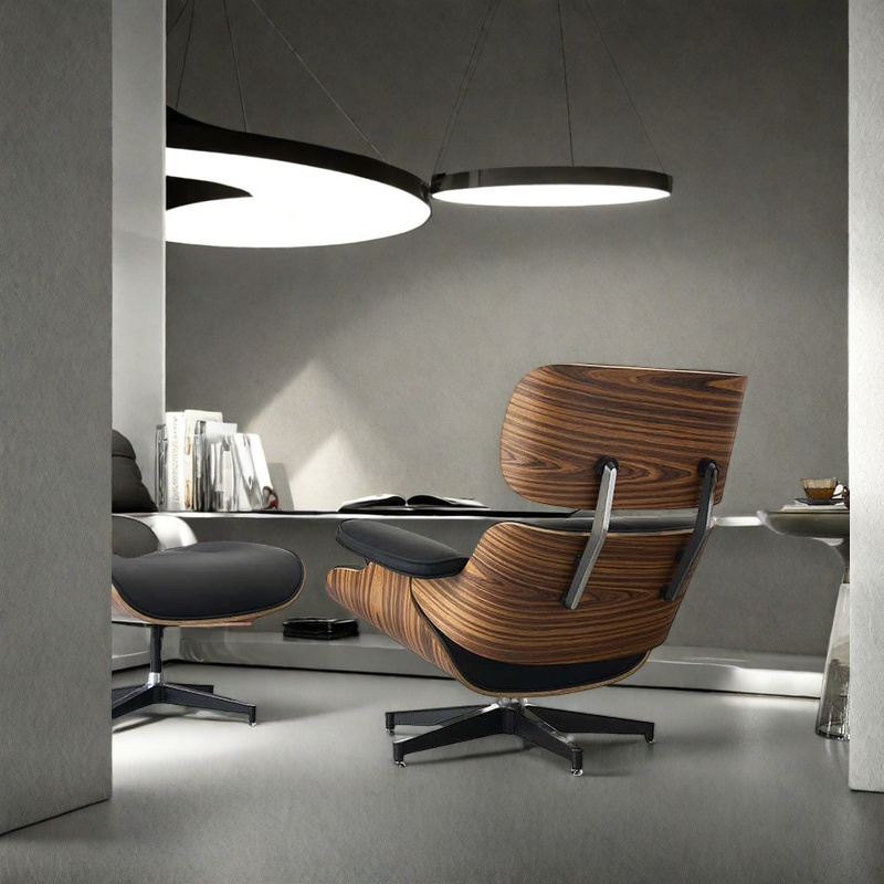 Eames Lounge Chair designer light luxury original EAMES high-end sofa chair Italian leather casual boss chair