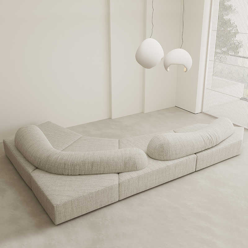 Abnormity module rock sofa Villa abnormity personality combination designer large flat fabric sofa