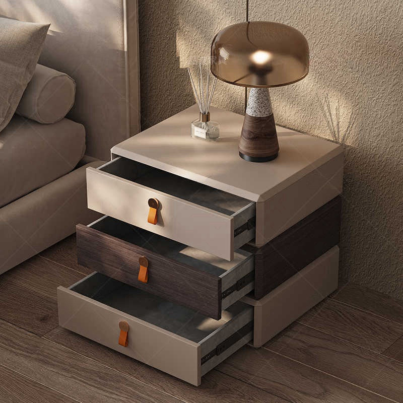 Chivas official flagship store can rotate the bedside table end designer light luxury modern simple bedroom bedside cabinets