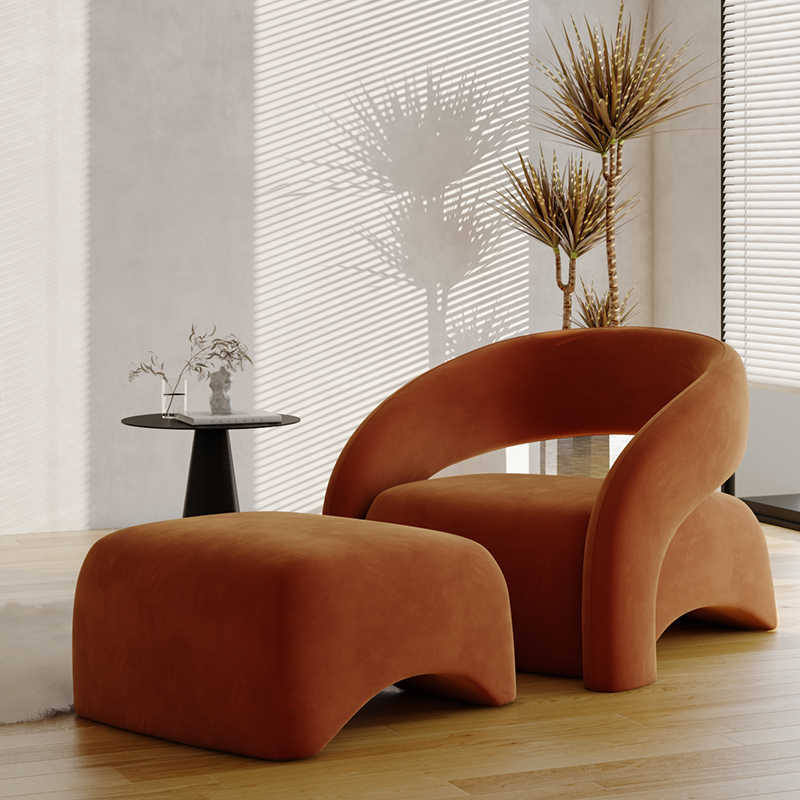 Nordic designer single sofa ins wind network red modern minimalist light luxury living room balcony leisure tiger chair