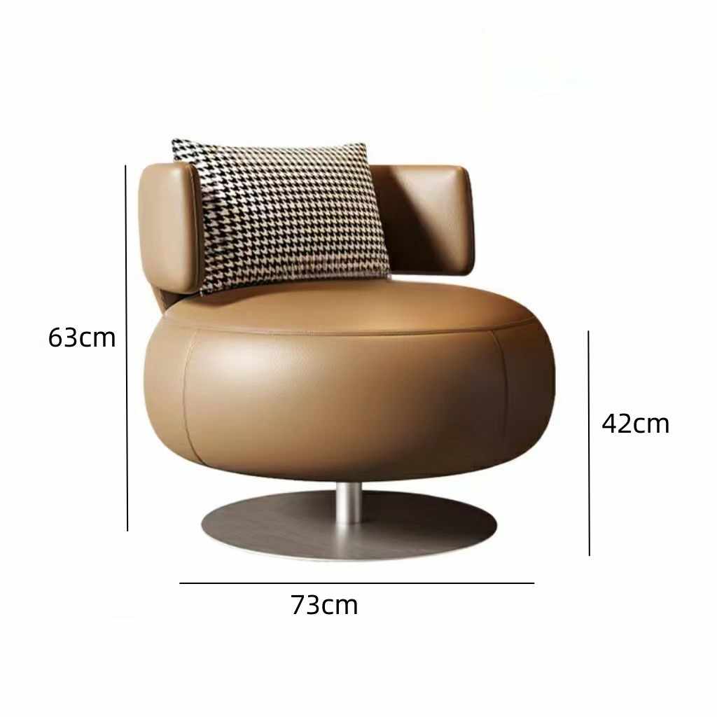 Living room balcony lounge chair Hotel business reception sofa table chair combination light luxury single sofa can be rotated