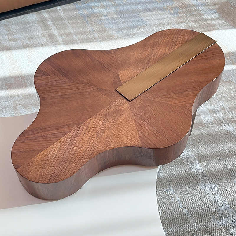 Cream cloud tea table light luxury minimalist solid wood living room home creative network red simple modern high sense of art