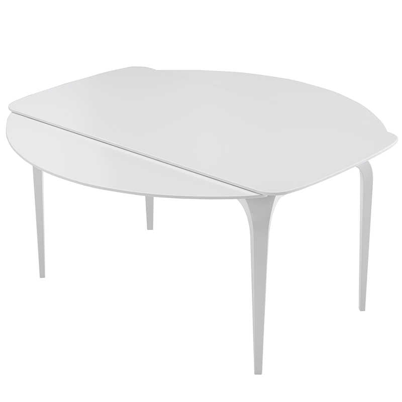 Cream wind light luxury rock table combination of modern simple retractable round folding home rectangular dining table and chair