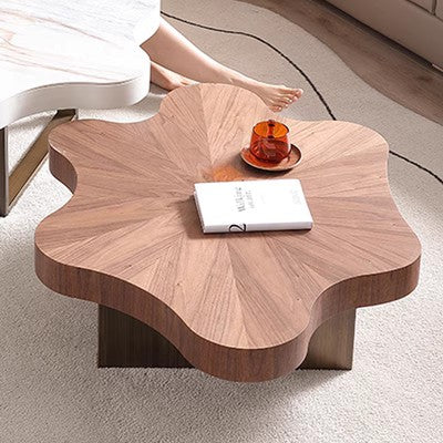 Cream cloud tea table light luxury minimalist solid wood living room home creative network red simple modern high sense of art