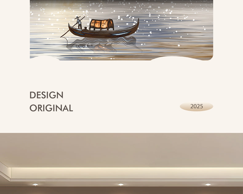 Fortune tree light luxury living room decorative painting new Chinese style back with back-up sofa background wall hanging painting advanced sense landscape painting