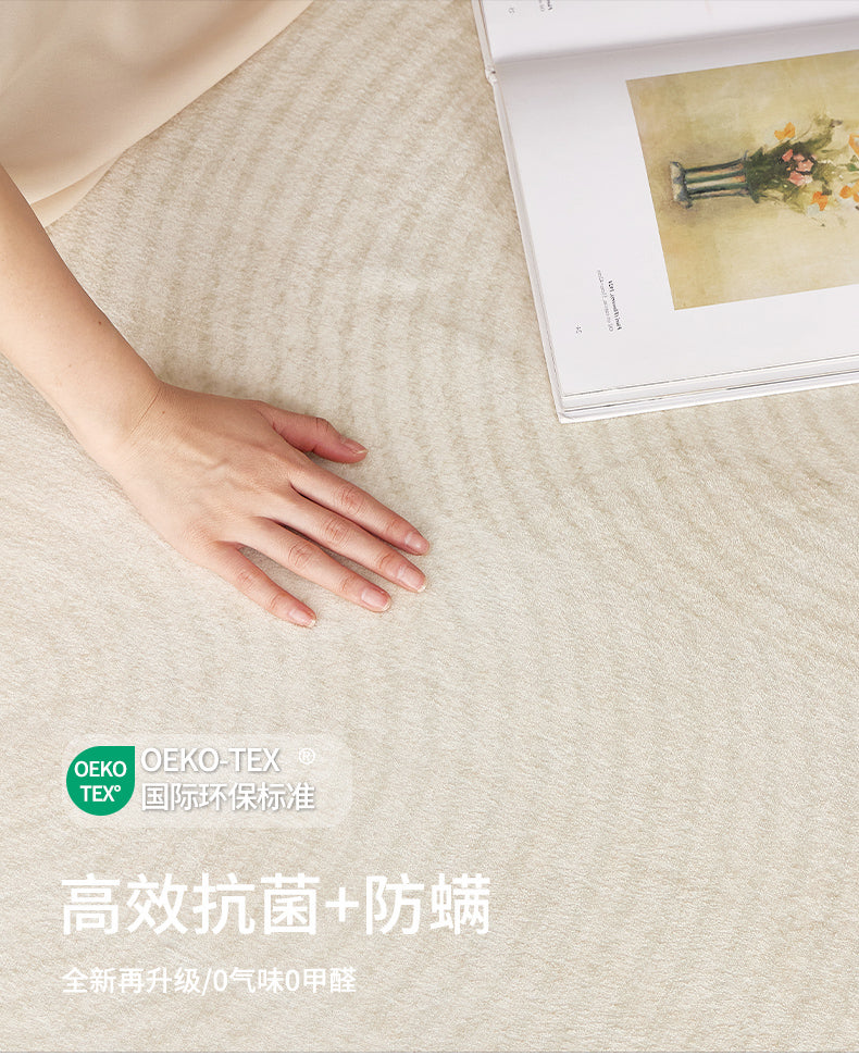 Imitation cashmere living room carpet cream wind large area full spread sofa coffee table blanket washable and erasable