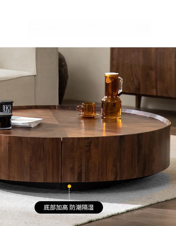 Italian minimalist North American black walnut solid wood tea table square collection of Northern European furniture modern simple designer square