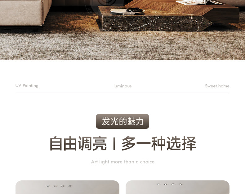 Fortune tree light luxury living room decorative painting new Chinese style back with back-up sofa background wall hanging painting advanced sense landscape painting