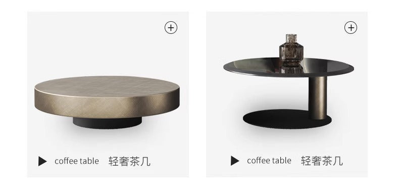 Round coffee table minimalist light luxury small apartment living room combination coffee table designer net red son mother coffee table