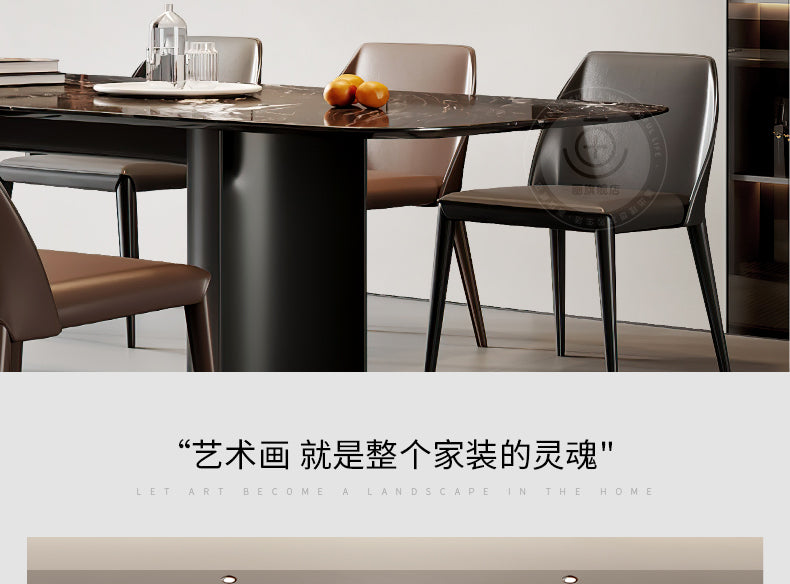 Light luxury stone to run the living room decorative painting wall clock 2025 new clock advanced sense sofa background wall hanging painting