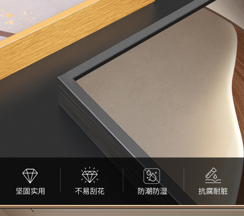 Modern light luxury restaurant decoration painting Persimmon Ruyi high-grade sense table background wall hanging painting dining room clock wall clock painting