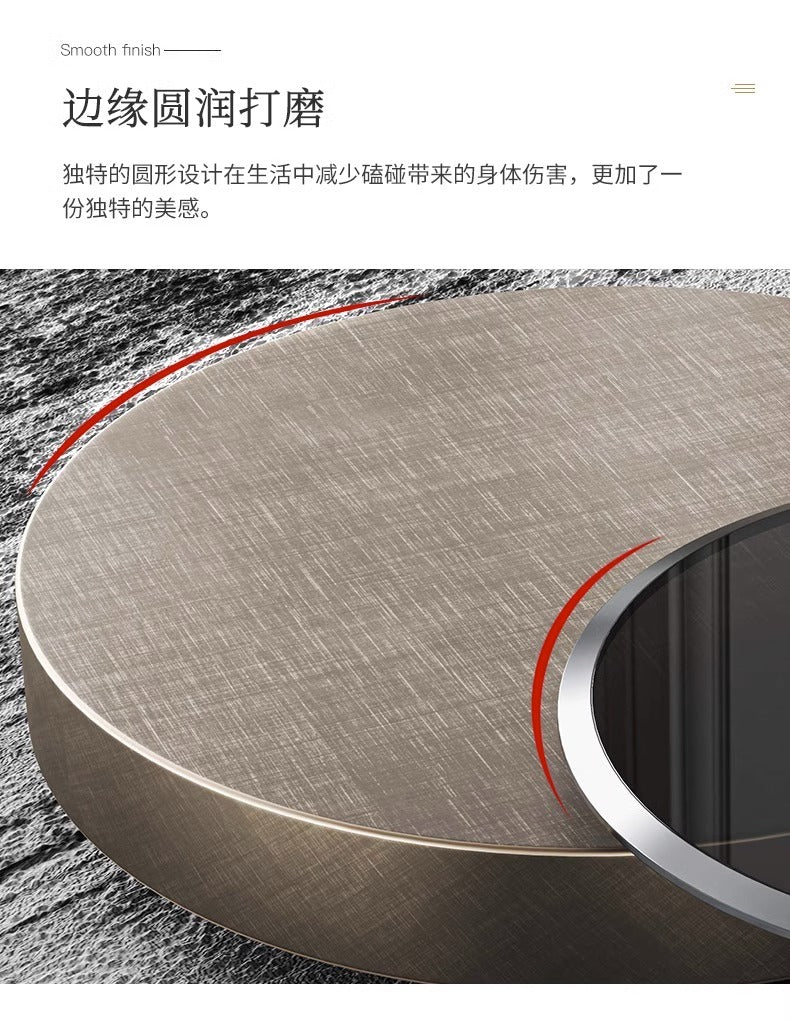 Round coffee table minimalist light luxury small apartment living room combination coffee table designer net red son mother coffee table