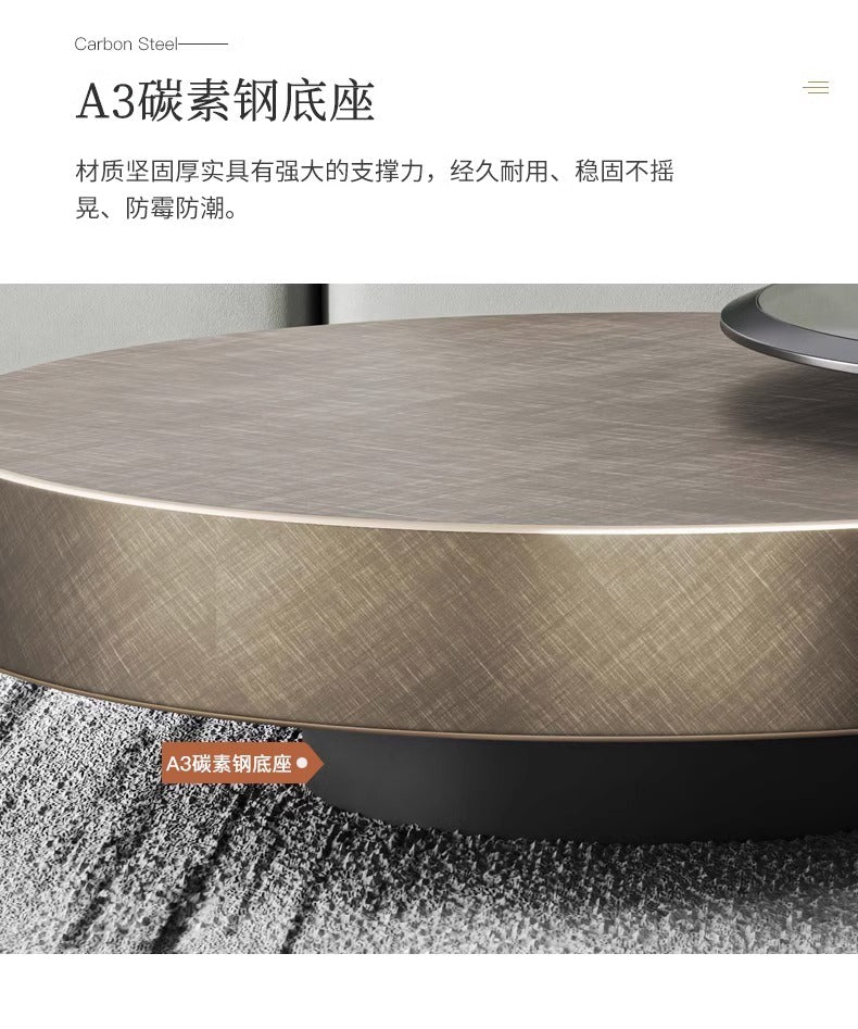 Round coffee table minimalist light luxury small apartment living room combination coffee table designer net red son mother coffee table