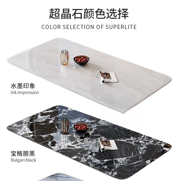 Light luxury rock dinner table