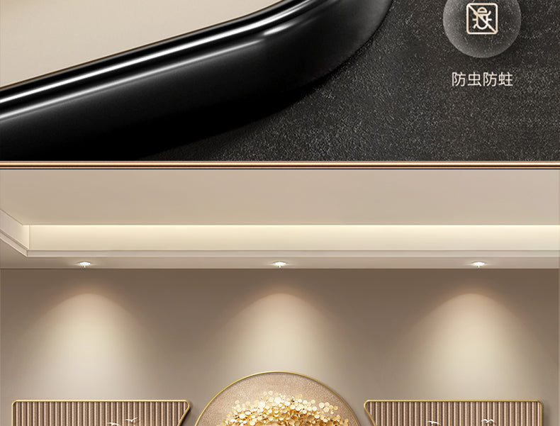 Light luxury fortune tree living room decorative painting back with a sense of high class sofa background wall hanging painting atmospheric triple mural