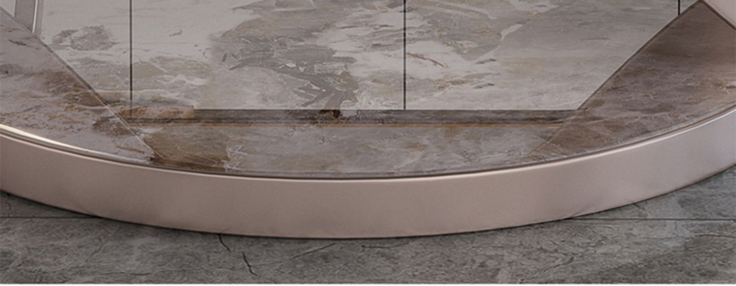 Home 10 people with turntable table modern light luxury high-end villa electric large round 1.8m table