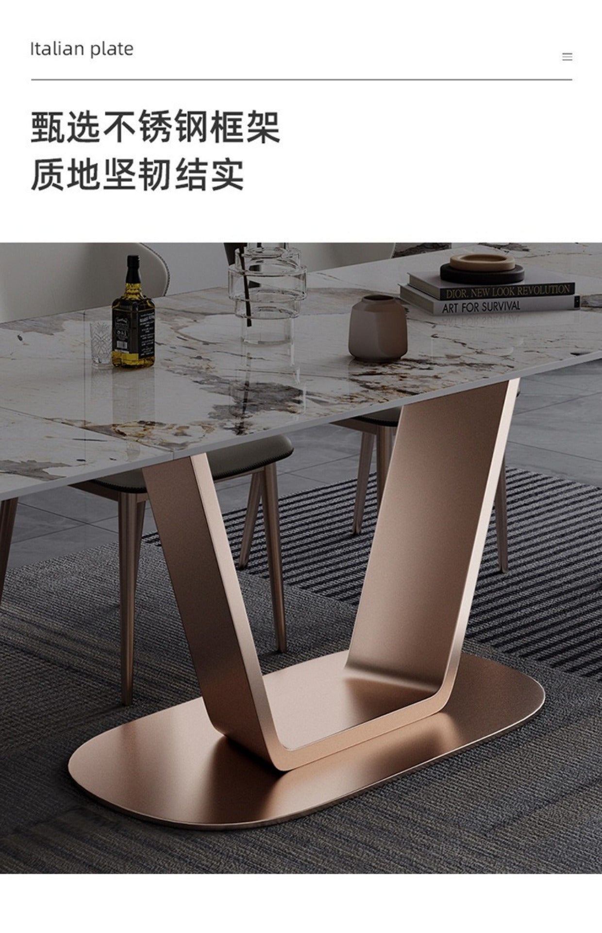 Modern simple retractable folding dinner table