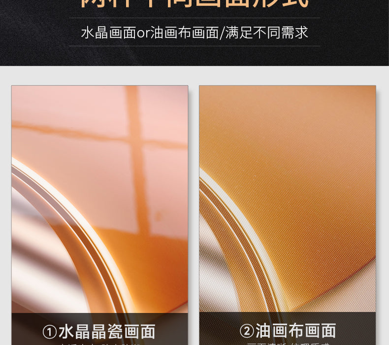 Modern light luxury restaurant decoration painting Persimmon Ruyi high-grade sense table background wall hanging painting dining room clock wall clock painting