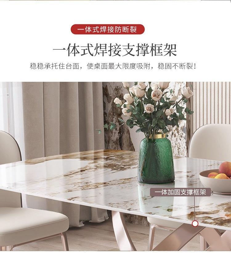 Light luxury rock dinner table
