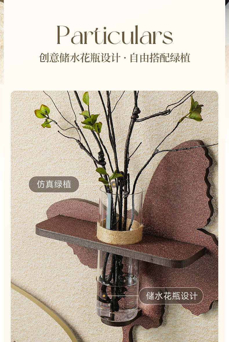 Stone to run the restaurant hanging painting hydroponic green plant dining table background wall decorative painting simple high sense wall painting