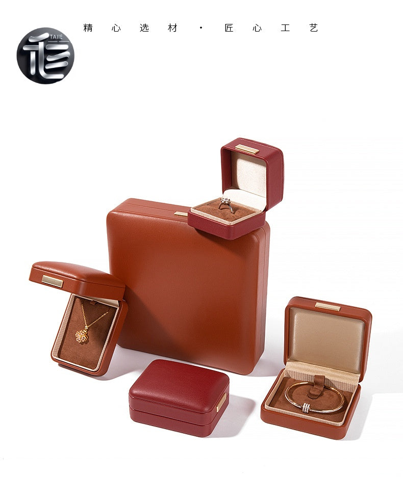 Jewelry Box,Ring Box,Necklace Box,Leather Jewelry Box,Valentine’s Day Jewelry Box,Custom Jewelry Box for Small Business