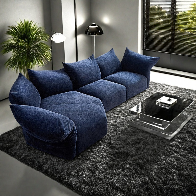 Yiwo flower sofa living room Italian minimalist designer profiled module Motu chenille fabric can be fully disassembled and washed