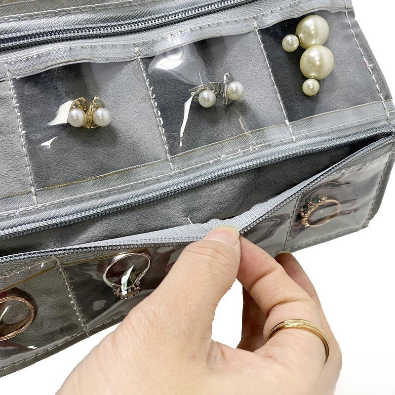 Jewelry roll,Jewelry travel case,Velvet jewelry roll,Jewelry pouch,Jewelry organizer for travel,Compact jewelry roll