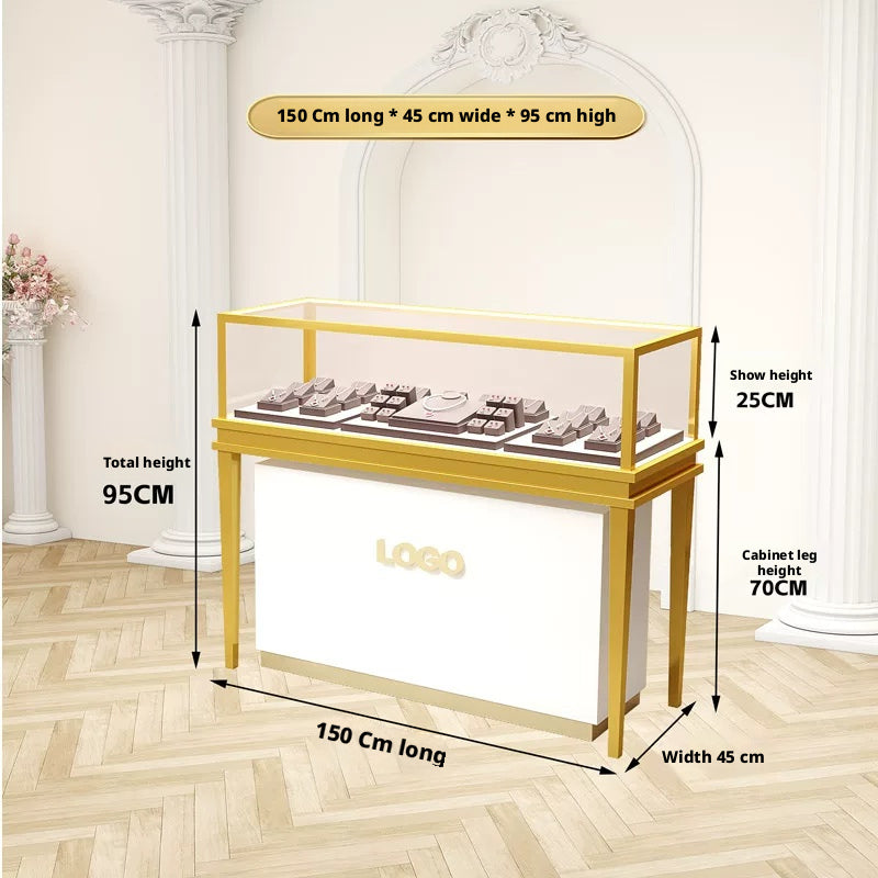 Jewelry Display Tray Velvet Ring Showcase for Retail Store Counter