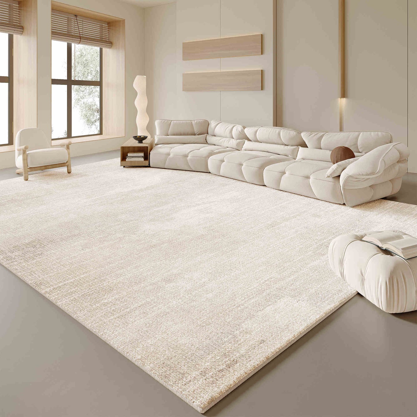 Imitation cashmere living room carpet cream wind large area full spread sofa coffee table blanket washable and erasable