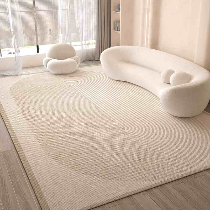 Cream wind carpet living room light luxury senior sense home sofa floor mat bedroom waterproof wash free wipe