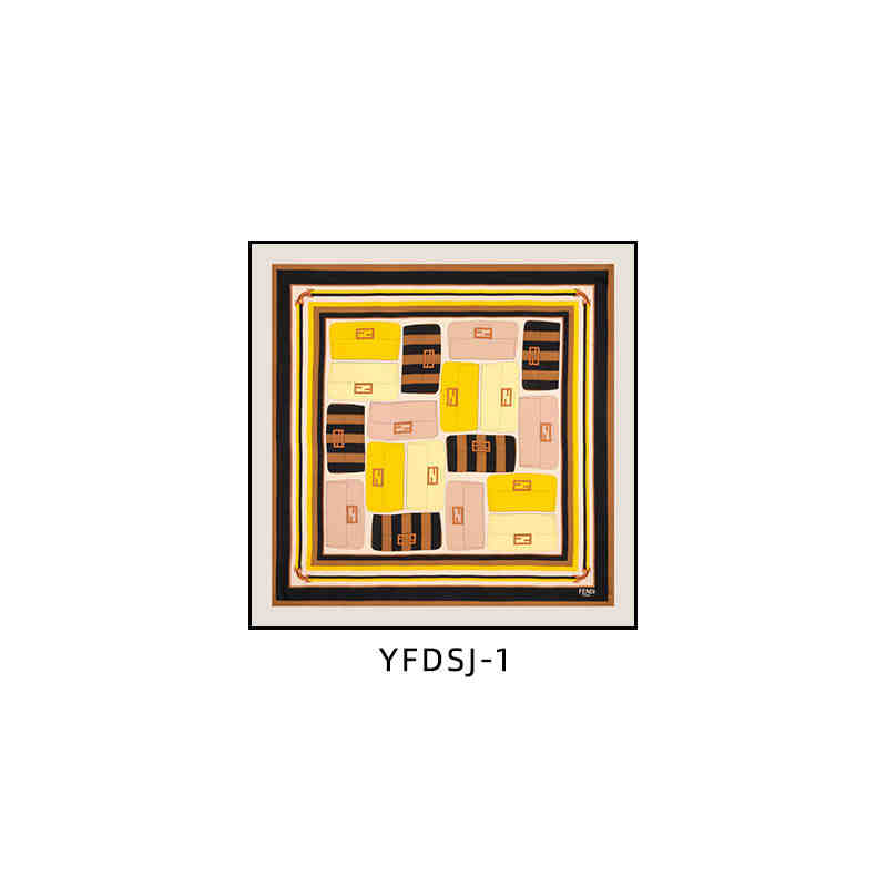 FEN DI di silk scarf decorative painting FEN modern light luxury senior sense square hanging painting restaurant dining room porch murals