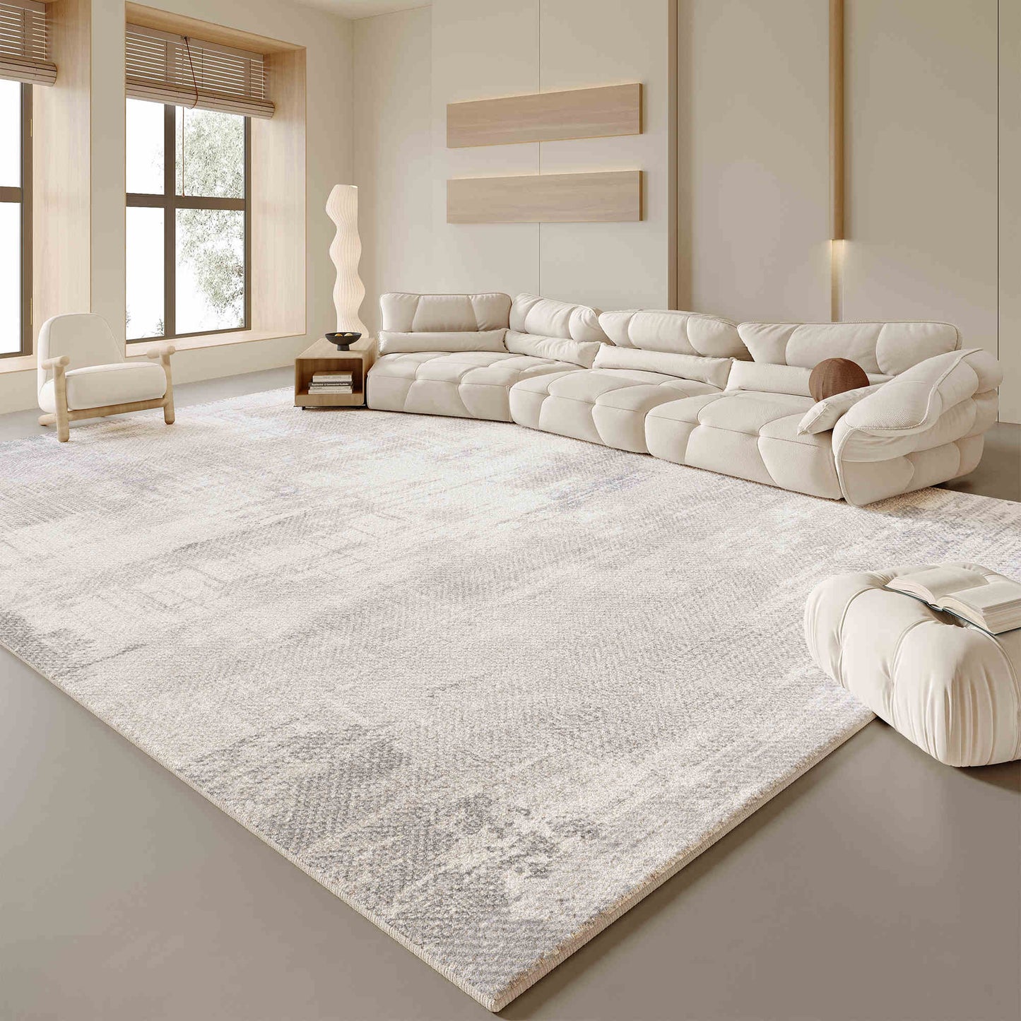 Imitation cashmere living room carpet cream wind large area full spread sofa coffee table blanket washable and erasable