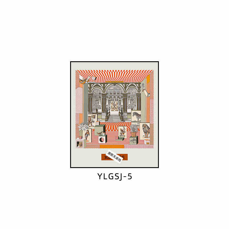 Love code silk scarf hanging painting light luxury high-end living room porch decorative painting European restaurant sofa background wall floor painting