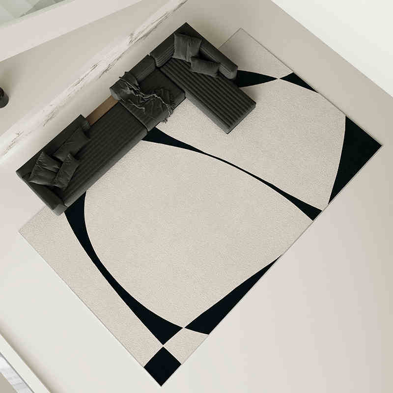Grey carpet living room light luxury high-end high-end washable rub home sofa floor mat