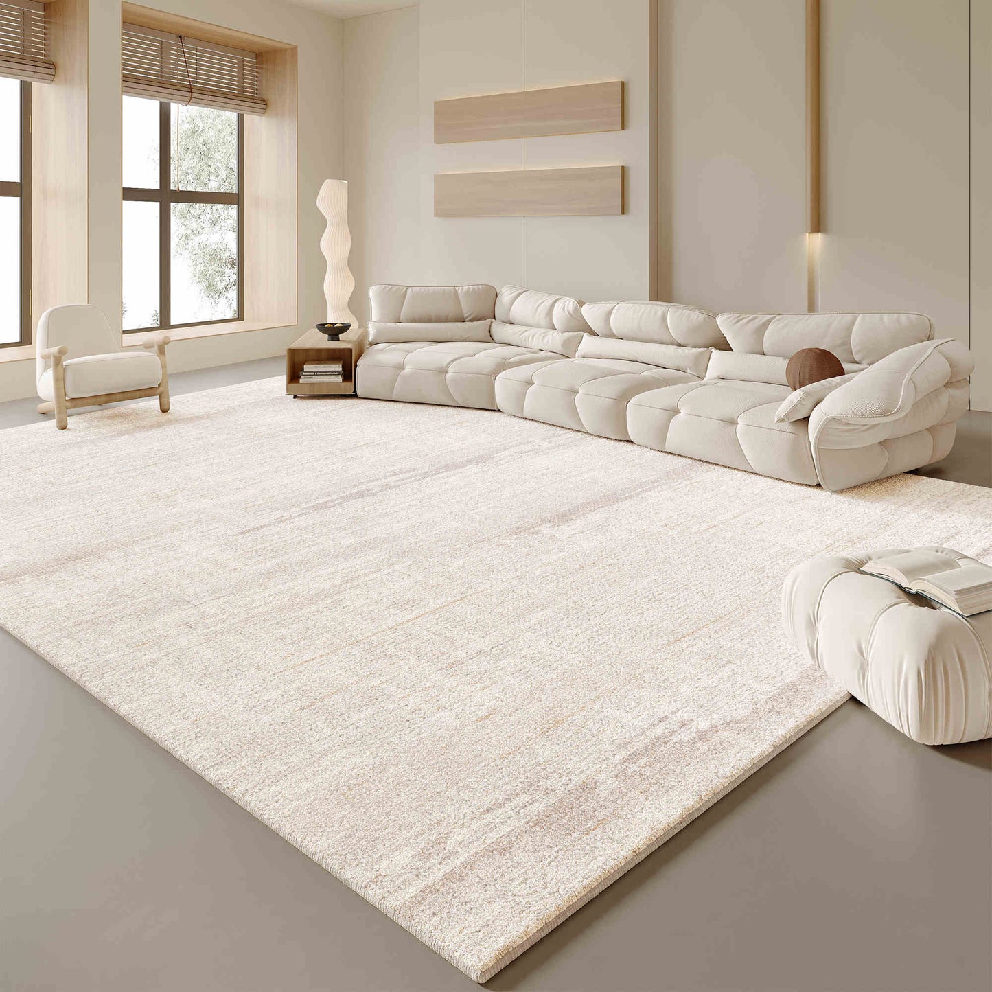 Imitation cashmere living room carpet cream wind large area full spread sofa coffee table blanket washable and erasable