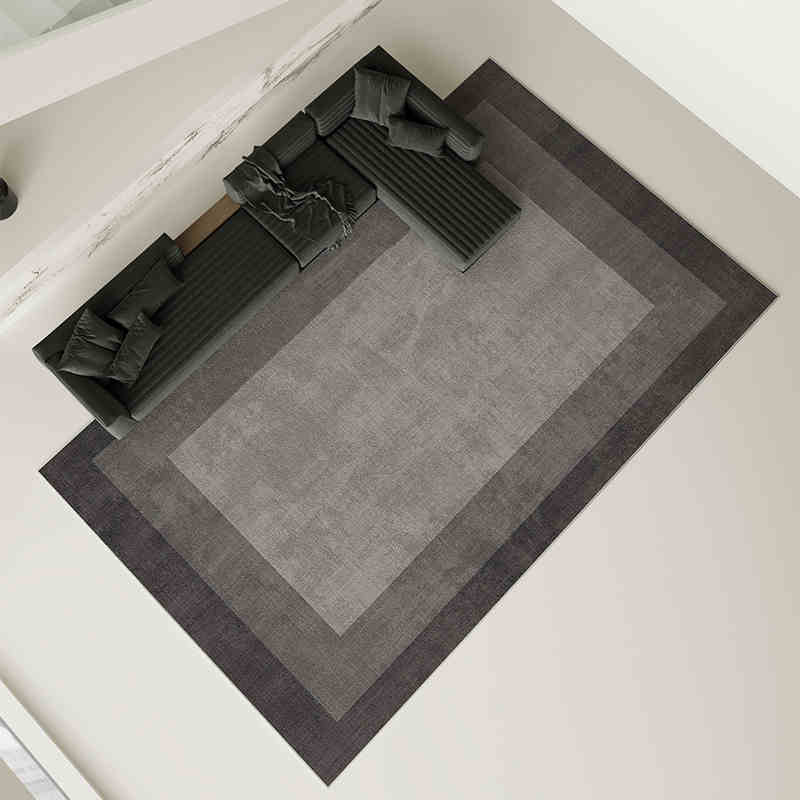 Grey carpet living room light luxury high-end high-end washable rub home sofa floor mat