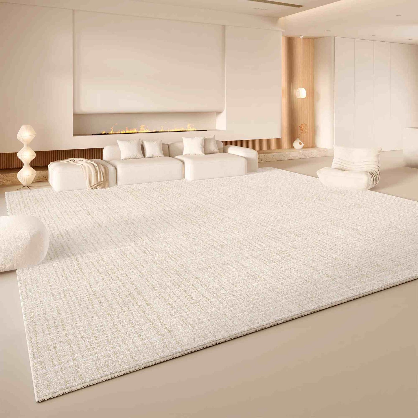 Imitation cashmere living room carpet cream wind large area full spread sofa coffee table blanket washable and erasable