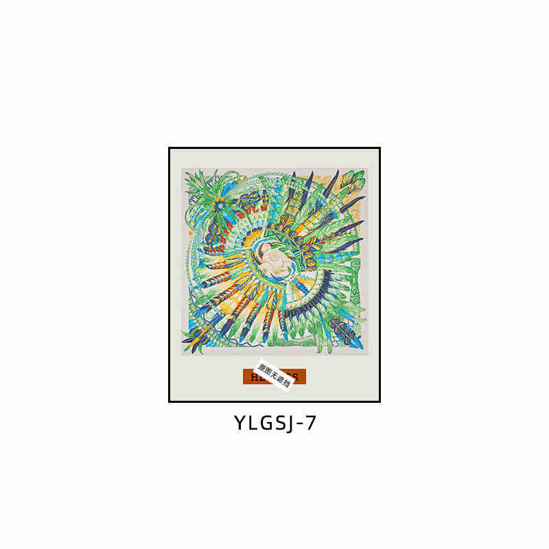 Love code silk scarf hanging painting light luxury high-end living room porch decorative painting European restaurant sofa background wall floor painting
