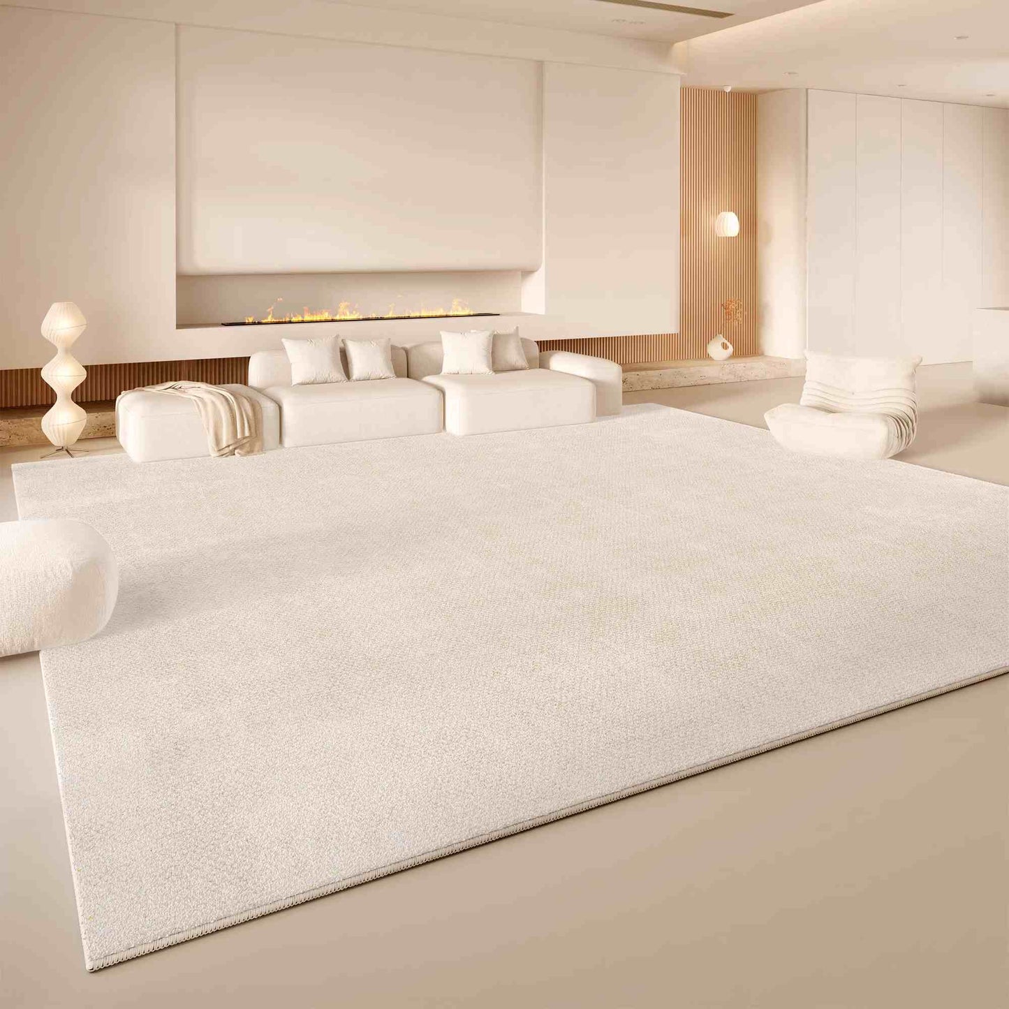 Imitation cashmere living room carpet cream wind large area full spread sofa coffee table blanket washable and erasable