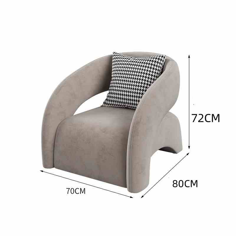 Nordic designer single sofa ins wind network red modern minimalist light luxury living room balcony leisure tiger chair